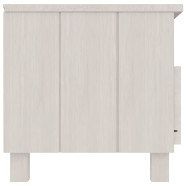 vidaXL Έπιπλο Τηλεόρασης HAMAR Λευκό 106x40x80cm Μασίφ Ξύλο Πεύκου