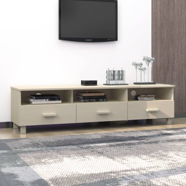 vidaXL Έπιπλο Τηλεόρασης HAMAR Μελί 158x40x40cm Μασίφ Ξύλο Πεύκου