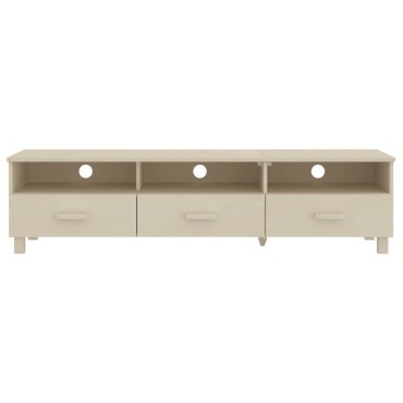 vidaXL Έπιπλο Τηλεόρασης HAMAR Μελί 158x40x40cm Μασίφ Ξύλο Πεύκου