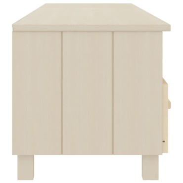 vidaXL Έπιπλο Τηλεόρασης HAMAR Μελί 158x40x40cm Μασίφ Ξύλο Πεύκου