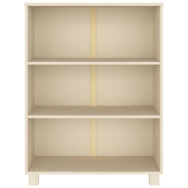 vidaXL Βιβλιοθήκη HAMAR Καφέ Μελί 85x35x112cm Μασίφ Ξύλο Πεύκου 1 τεμ.