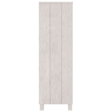 vidaXL Βιβλιοθήκη HAMAR Λευκή 85x35x112cm από Μασίφ Ξύλο Πεύκου 1 τεμ.