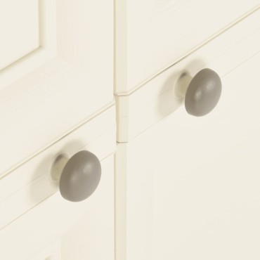 vidaXL Πλαστικό Ντουλάπι Κρεμ Ανοιχτό 79x43x125cm με Σχέδιο Ξύλου 1 τεμ.