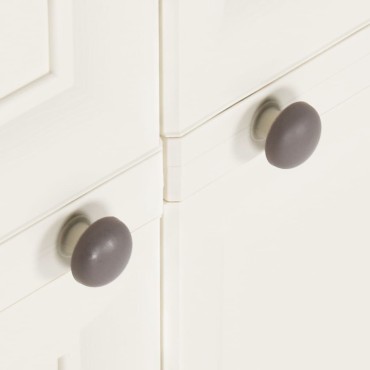 vidaXL Πλαστικό Ντουλάπι Angora Λευκό 79x43x125cm με Σχέδιο Ξύλου 1 τεμ.