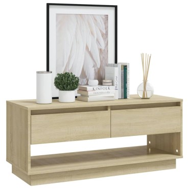 vidaXL Έπιπλο Τηλεόρασης Sonoma Δρυς 102x41x44cm Επεξ. Ξύλο
