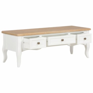 vidaXL Έπιπλο Τηλεόρασης Λευκό 100x35x35cm Ξύλινο