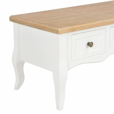 vidaXL Έπιπλο Τηλεόρασης Λευκό 100x35x35cm Ξύλινο