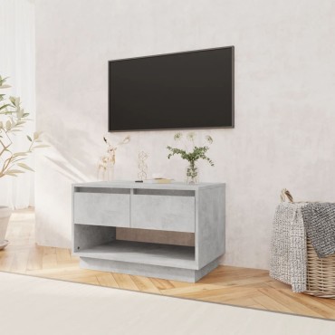 vidaXL Έπιπλο Τηλεόρασης Γκρι Σκυρ. 70x41x44cm Επεξ. Ξύλο