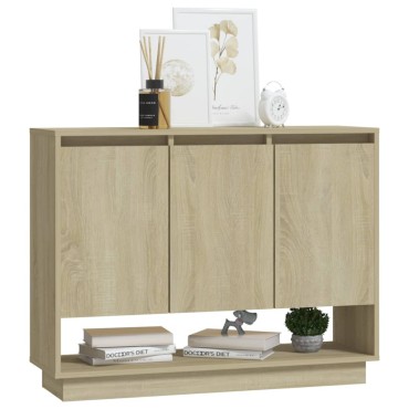 vidaXL Συρταριέρα Sonoma Δρυς 97x31x75cm Επεξεργασμένο Ξύλο 1 τεμ.
