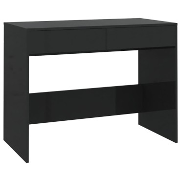 vidaXL Γραφείο Μαύρο 101x50x76,5cm από Επεξεργασμένο Ξύλο 1 τεμ.