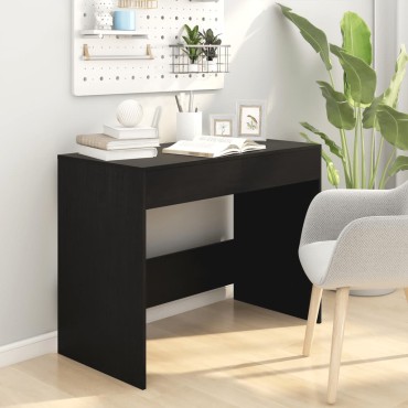 vidaXL Γραφείο Μαύρο 101x50x76,5cm από Επεξεργασμένο Ξύλο 1 τεμ.