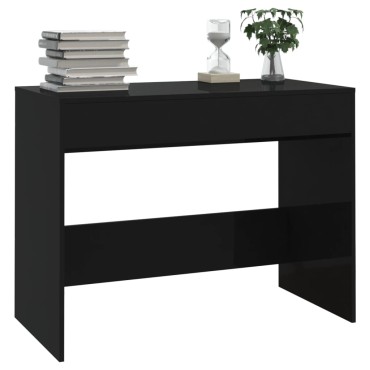 vidaXL Γραφείο Μαύρο 101x50x76,5cm από Επεξεργασμένο Ξύλο 1 τεμ.