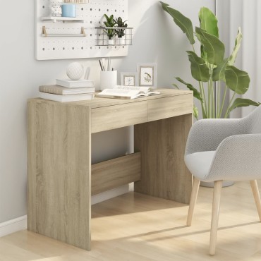 vidaXL Γραφείο Sonoma Δρυς 101x50x76,5cm από Επεξεργασμένο Ξύλο 1 τεμ.