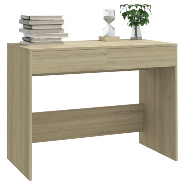 vidaXL Γραφείο Sonoma Δρυς 101x50x76,5cm από Επεξεργασμένο Ξύλο 1 τεμ.