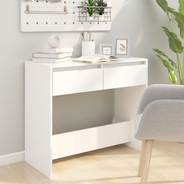 vidaXL Τραπέζι Κονσόλα Λευκό 89x41x76,5cm από Επεξεργασμένο Ξύλο 1 τεμ.