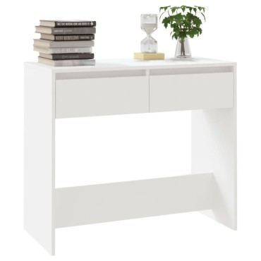 vidaXL Τραπέζι Κονσόλα Λευκό 89x41x76,5cm από Επεξεργασμένο Ξύλο 1 τεμ.