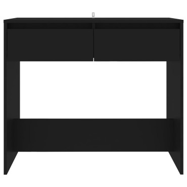 vidaXL Τραπεζάκι Κονσόλα Μαύρο 89x41x76,5cm από Μοριοσανίδα 1 τεμ.