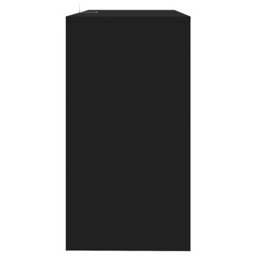 vidaXL Τραπεζάκι Κονσόλα Μαύρο 89x41x76,5cm από Μοριοσανίδα 1 τεμ.