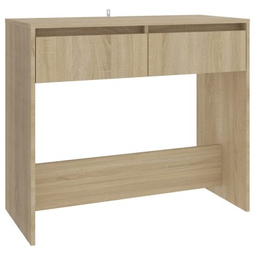 vidaXL Τραπέζι Κονσόλα Sonoma Δρυς 89x41x76,5cm Επεξεργασμένο Ξύλο 1 τεμ.