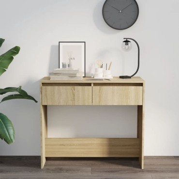 vidaXL Τραπέζι Κονσόλα Sonoma Δρυς 89x41x76,5cm Επεξεργασμένο Ξύλο 1 τεμ.