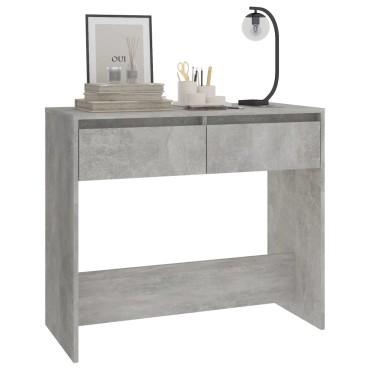vidaXL Τραπεζάκι κονσόλα Γκρι Σκυρ. 89x41x76,5cm Επεξεργασμένο Ξύλο 1 τεμ.