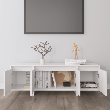 vidaXL Έπιπλο Τηλεόρασης Λευκό 120x30x40,5cm από Επεξεργασμένο Ξύλο