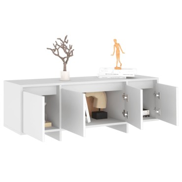 vidaXL Έπιπλο Τηλεόρασης Λευκό 120x30x40,5cm από Επεξεργασμένο Ξύλο