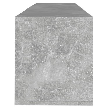 vidaXL Έπιπλο Τηλεόρασης Γκρι Σκυροδέματος 120x30x40,5cm Επεξ. Ξύλο