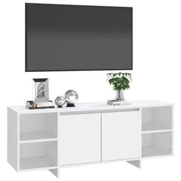 vidaXL Έπιπλο Τηλεόρασης Λευκό 130x35x50cm από Μοριοσανίδα