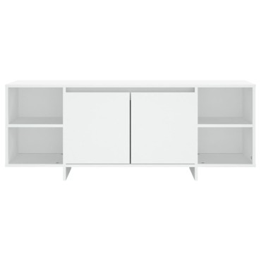 vidaXL Έπιπλο Τηλεόρασης Λευκό 130x35x50cm από Μοριοσανίδα