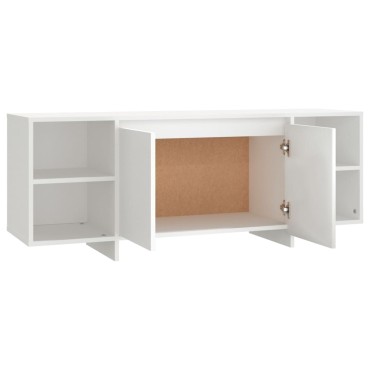 vidaXL Έπιπλο Τηλεόρασης Λευκό 130x35x50cm από Μοριοσανίδα