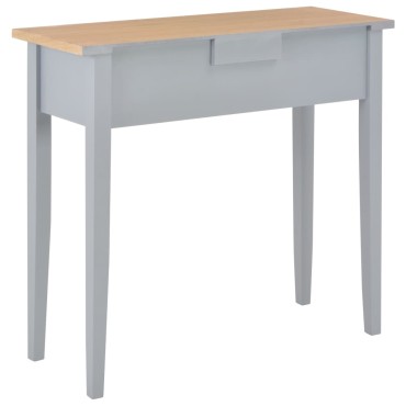 280054 vidaXL Dressing Console Table Grey 79x30x74cm Wood