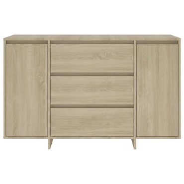 vidaXL Συρταριέρα με 3 Συρτάρια Sonoma Δρυς 120x41x75cm Επεξ. Ξύλο 1 τεμ.