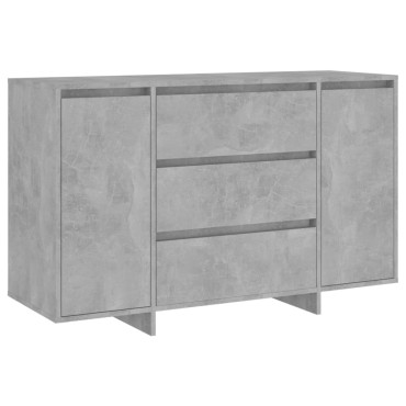 vidaXL Συρταριέρα με 3 Συρτάρια Γκρι Σκυρ. 120x41x75cm Επεξ. Ξύλο 1 τεμ.
