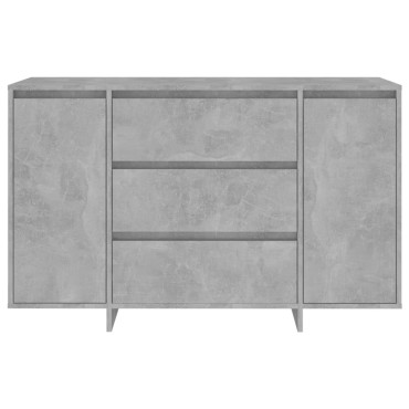 vidaXL Συρταριέρα με 3 Συρτάρια Γκρι Σκυρ. 120x41x75cm Επεξ. Ξύλο 1 τεμ.