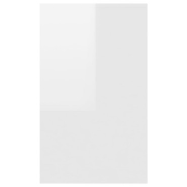 vidaXL Συρταριέρα με 3 Συρτάρια Γυαλ. Λευκό 120x41x75cm από Επεξ. Ξύλο 1 τεμ.