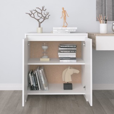 vidaXL Μπουφές Λευκός 70x41x75cm από Επεξεργασμένο Ξύλο 1 τεμ.