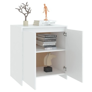 vidaXL Μπουφές Λευκός 70x41x75cm από Επεξεργασμένο Ξύλο 1 τεμ.