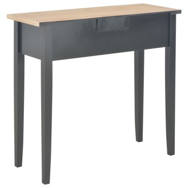 280055 vidaXL Dressing Console Table Black 79x30x74cm Wood