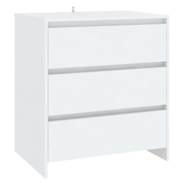 vidaXL Μπουφές Λευκός 70x41x75cm από Επεξεργασμένο Ξύλο 1 τεμ.