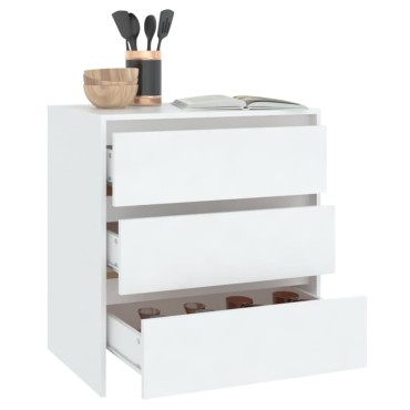vidaXL Μπουφές Λευκός 70x41x75cm από Επεξεργασμένο Ξύλο 1 τεμ.