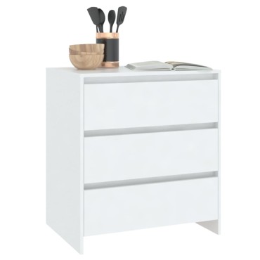 vidaXL Μπουφές Λευκός 70x41x75cm από Επεξεργασμένο Ξύλο 1 τεμ.