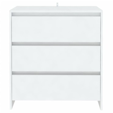 vidaXL Μπουφές Λευκός 70x41x75cm από Επεξεργασμένο Ξύλο 1 τεμ.