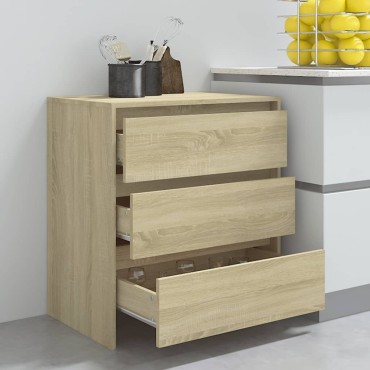vidaXL Μπουφές Sonoma Δρυς 70x41x75cm από Επεξεργασμένο Ξύλο 1 τεμ.