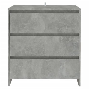 vidaXL Μπουφές Γκρι Σκυροδέματος 70x41x75cm Επεξεργασμένο Ξύλο 1 τεμ.