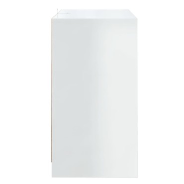 vidaXL Μπουφές Γυαλιστερό Λευκό 70x41x75cm Επεξεργασμένο Ξύλο 1 τεμ.
