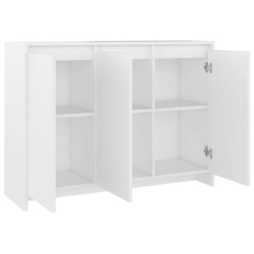 vidaXL Μπουφές Λευκός 102x33x75cm από Επεξ. Ξύλο 1 τεμ.