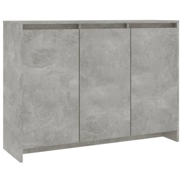 vidaXL Ντουλάπι Γκρι Σκυροδέματος 102x33x75cm Επεξεργασμένο Ξύλο 1 τεμ.