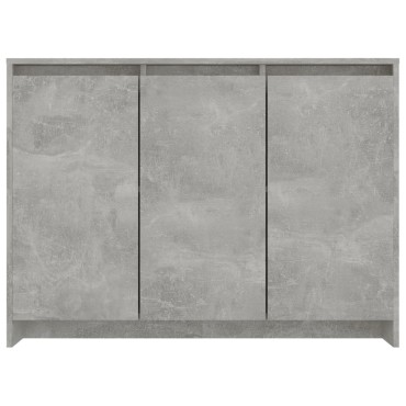 vidaXL Ντουλάπι Γκρι Σκυροδέματος 102x33x75cm Επεξεργασμένο Ξύλο 1 τεμ.