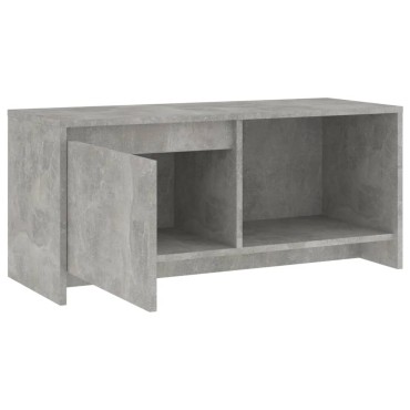 vidaXL Έπιπλο Τηλεόρασης Γκρι Σκυροδέματος 90x35x40cm Επεξ. Ξύλο
